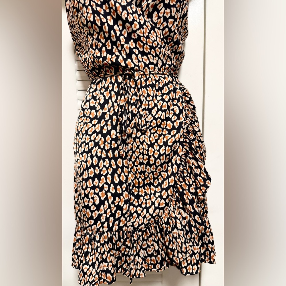 Free People Intimates All My Love Shine Animal Printed Slip Dress Mini Leopard - Picture 6 of 11